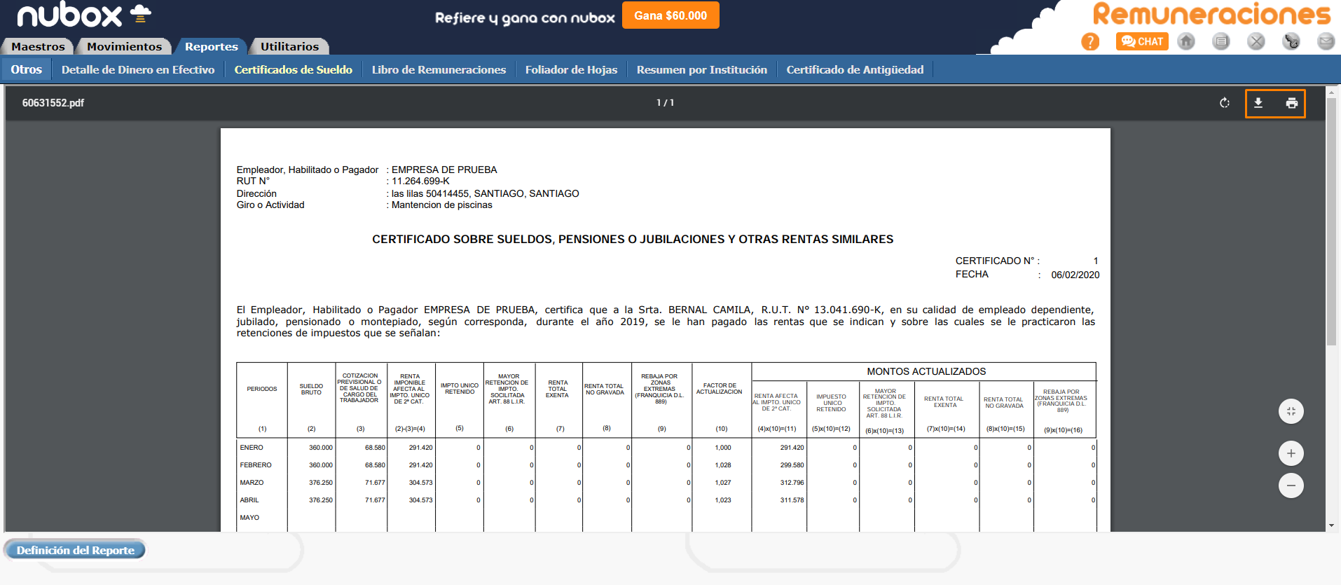 Certificado de Sueldo I Paso 3