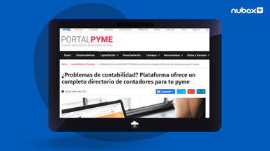 Portal Pyme de EMOL destacó el Directorio de Contadores de Nubox