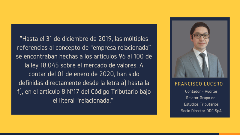 Empresas relacionadas: Análisis de “Controlador y Controlada” (Art.8 N°17 letra A)