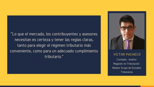 Medidas tributarias vigentes en Impuesto a la Renta
