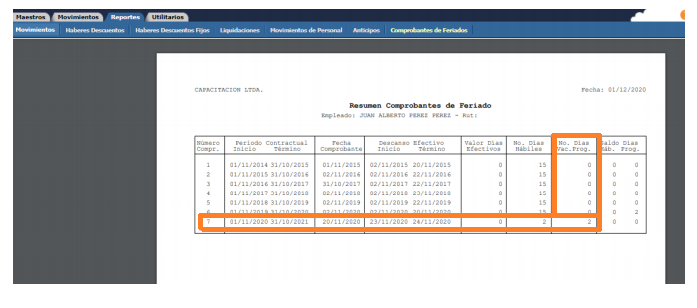 Vacaciones Progresivas I Paso 4